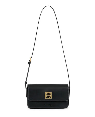 Sac à bandoulière en cuir noir