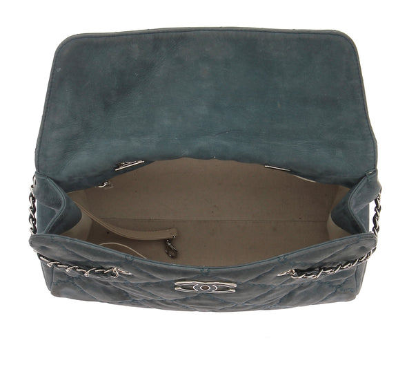 Sac bleu matelassé