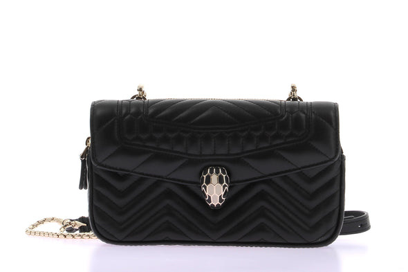 Petit sac "Serpenti" noir