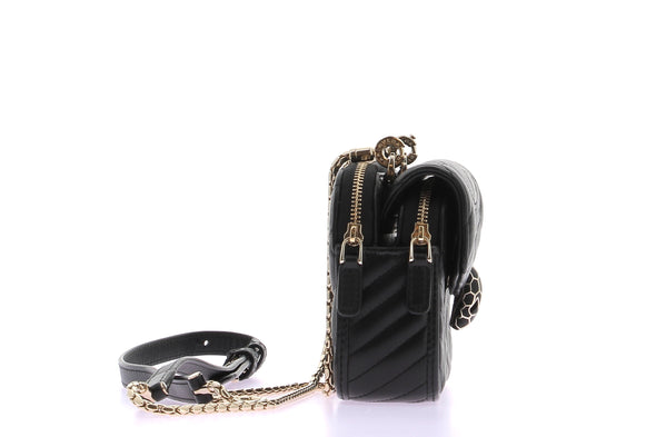 Petit sac "Serpenti" noir