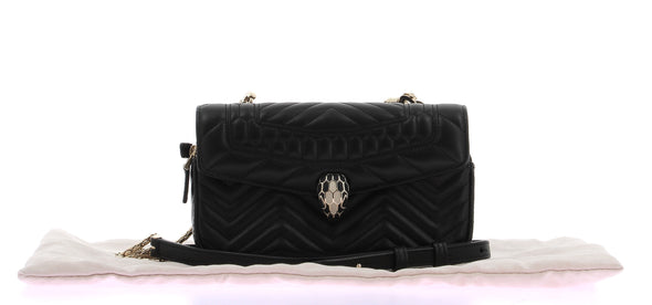 Petit sac "Serpenti" noir