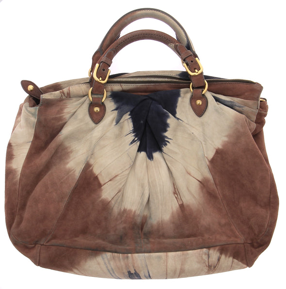 Sac "Camoscio" en daim effet tie and dye