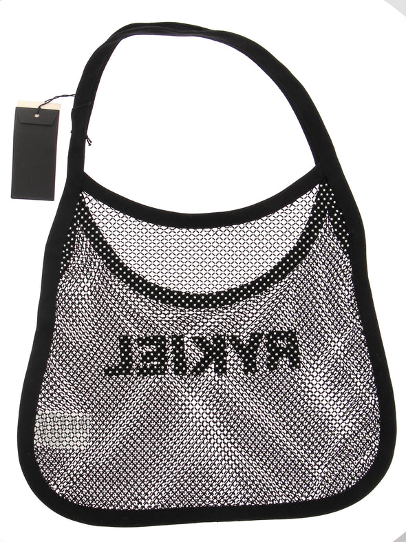 Sac filet noir à strass