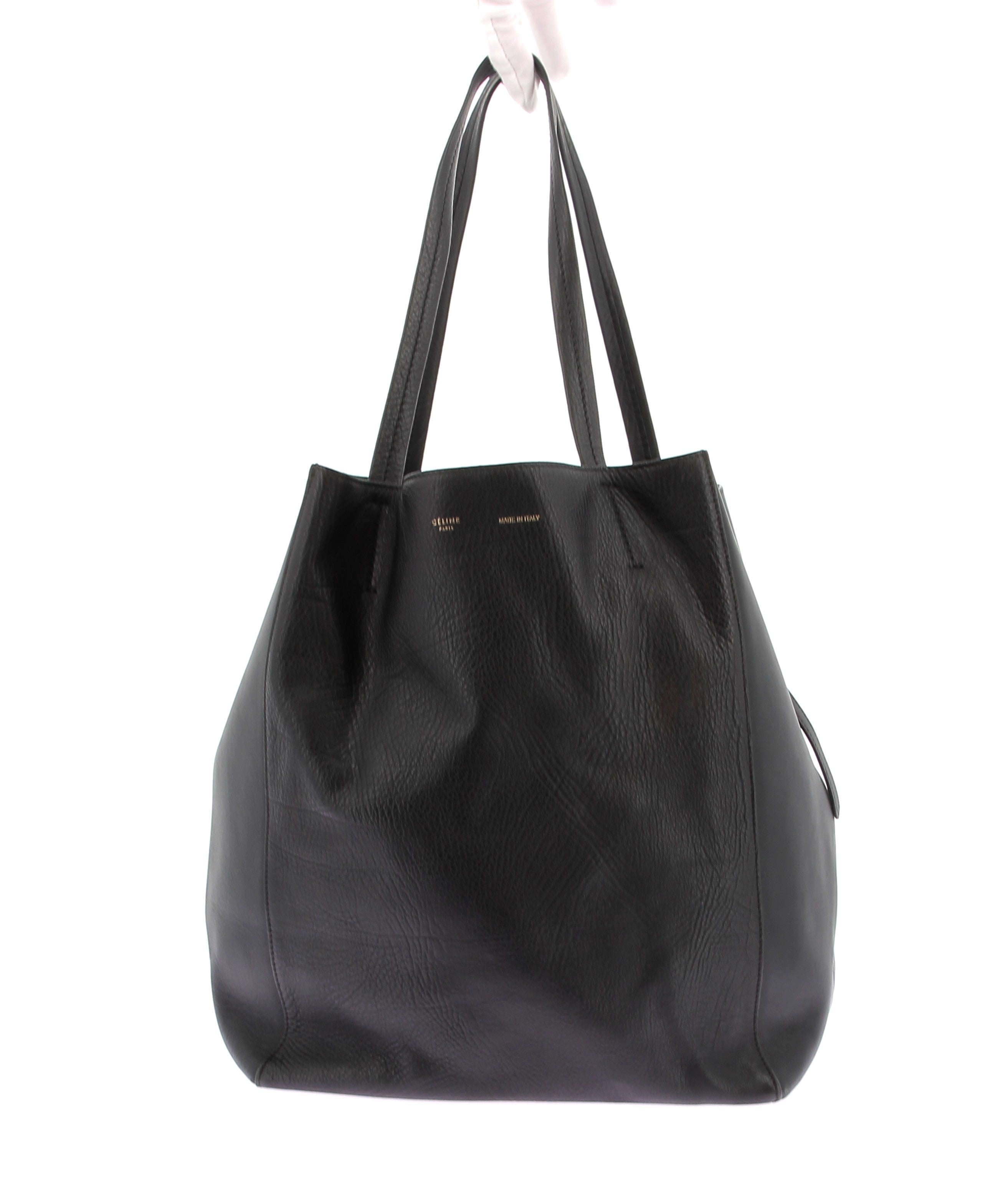 Sac cabas en cuir noir – Personal Seller Paris