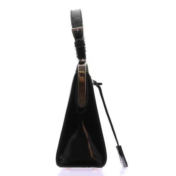 Sac noir vernis "Spazzolato"