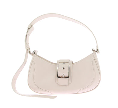 Sac baguette en cuir blanc