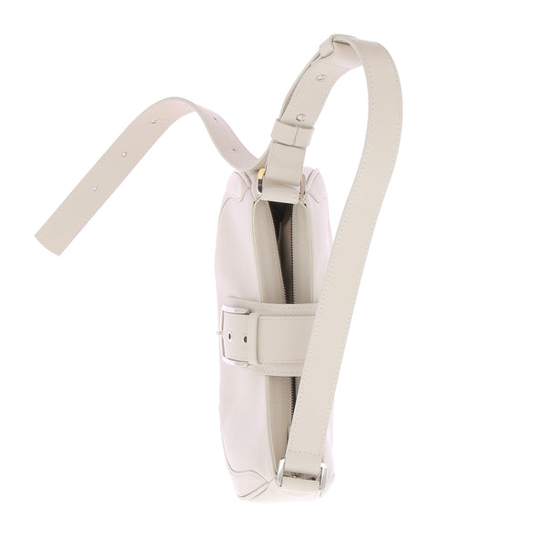 Sac baguette en cuir blanc