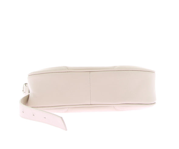 Sac baguette en cuir blanc