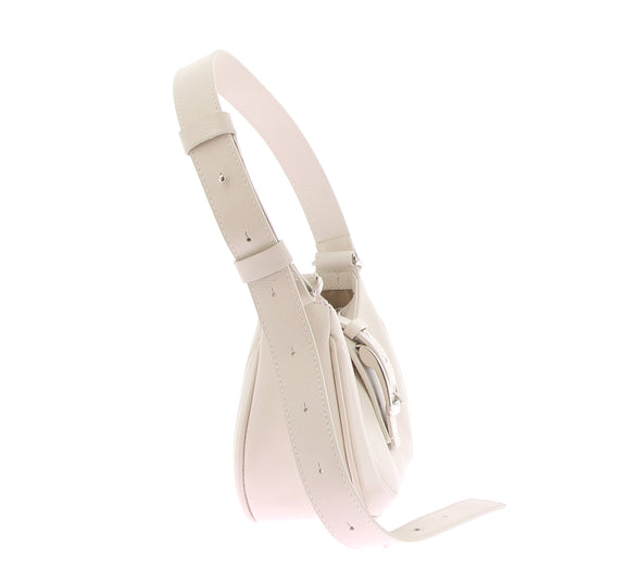 Sac baguette en cuir blanc