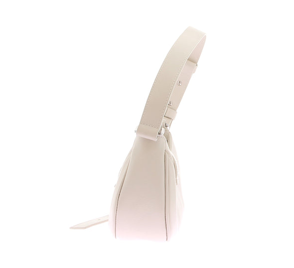 Sac baguette en cuir blanc