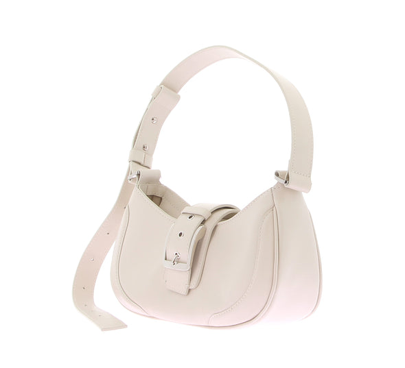 Sac baguette en cuir blanc