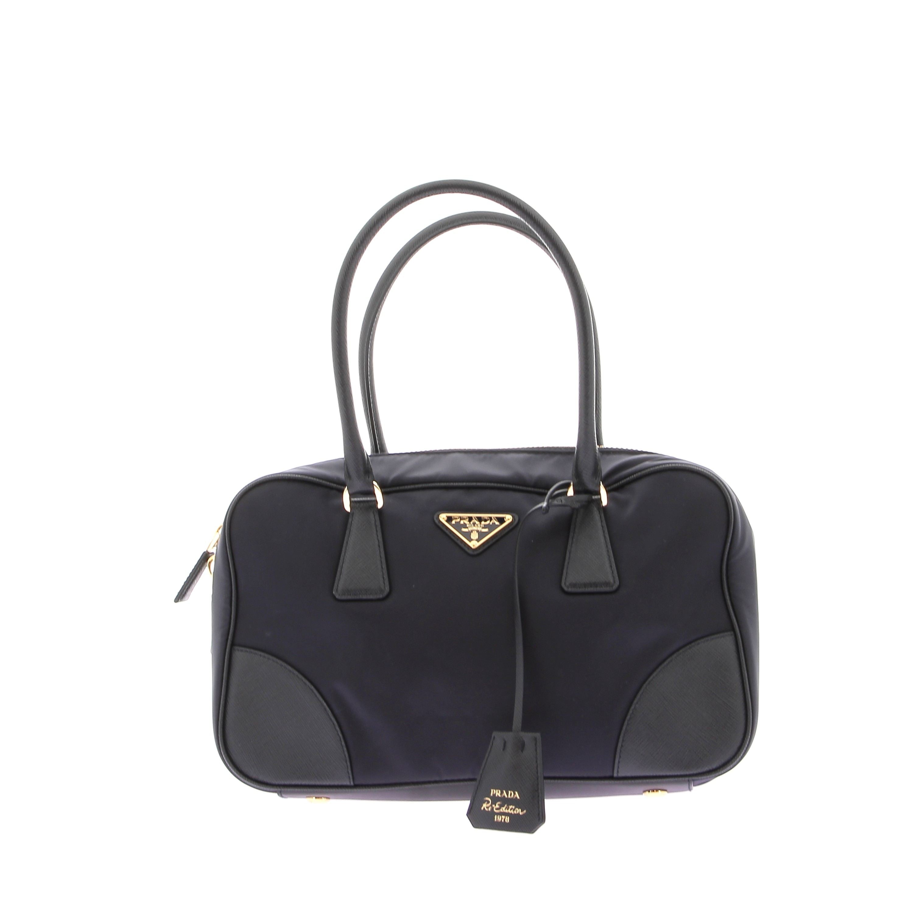 Handbag Sac Prada Bleu Marine Tote Sac Fourre-tout En Nylon Et