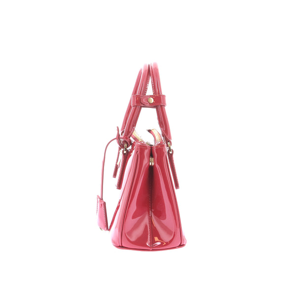 Mini sac "Galleria" rouge cerise vernis