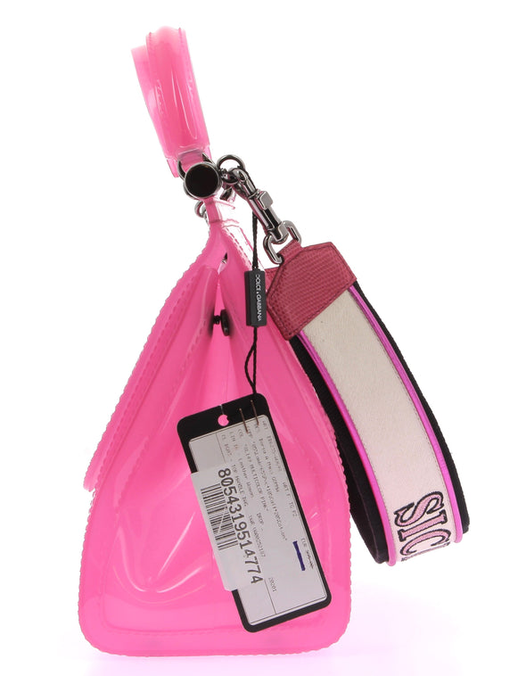 Sac à main "Sicily" rose en caoutchouc