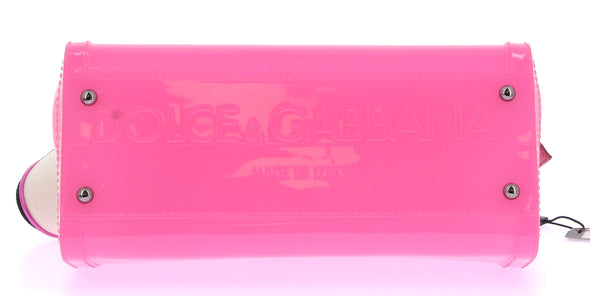 Sac à main "Sicily" rose en caoutchouc