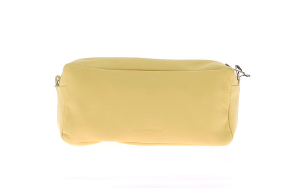 Sac trousse jaune "The Cloud" en cuir