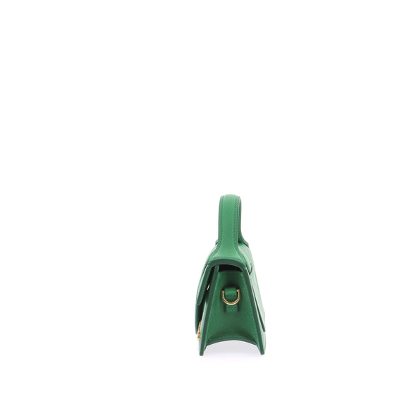 Mini sac "Le Bambino" en cuir vert