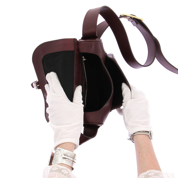 Sac à bandoulière bordeaux