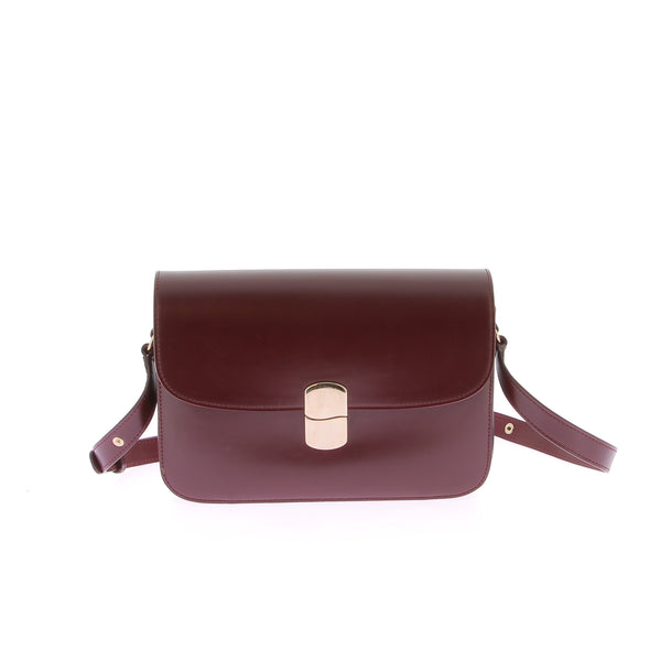 Sac bordeaux glacé "Milo"