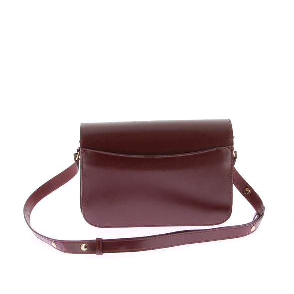 Sac bordeaux glacé "Milo"