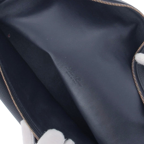 Sac à main en cuir marine