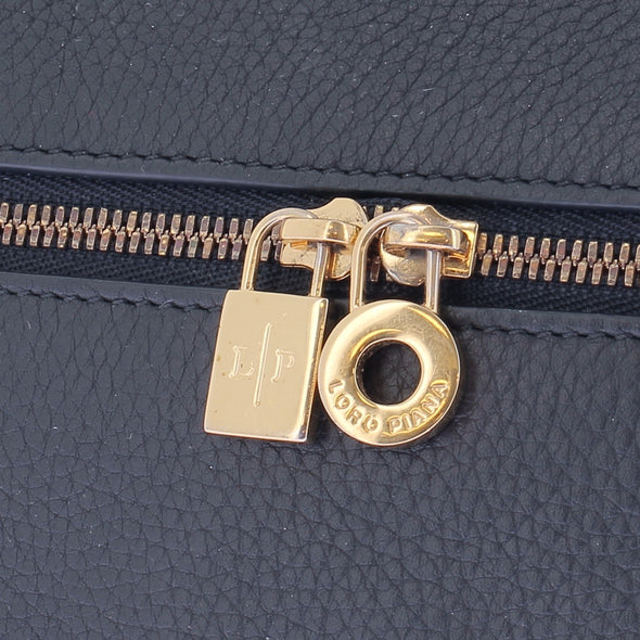 Sac à main en cuir marine