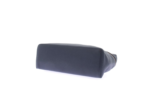 Sac à main en cuir marine