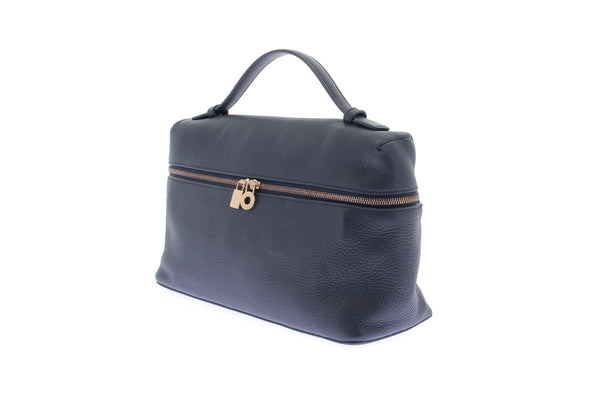 Sac à main en cuir marine