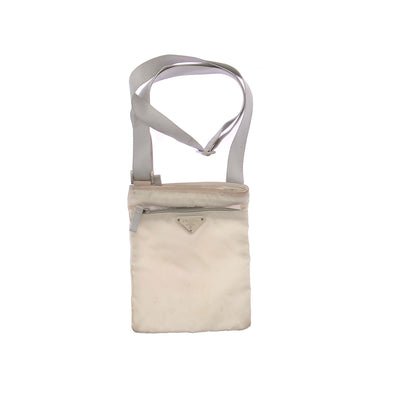 Sacoche en nylon blanche