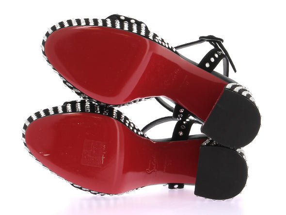Sandales à plateformes "Movida Jane" noires avec strass