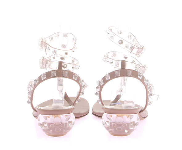 Sandales transparentes "Rockstud"