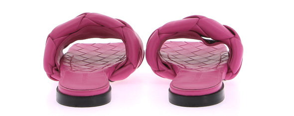 Mules plates "Lido" fuchsia