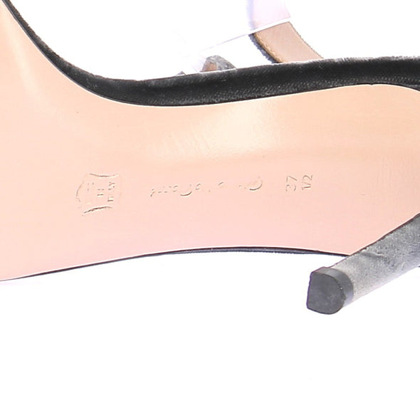 Sandales grises en velours