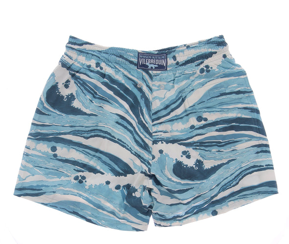 Short de bain bleu