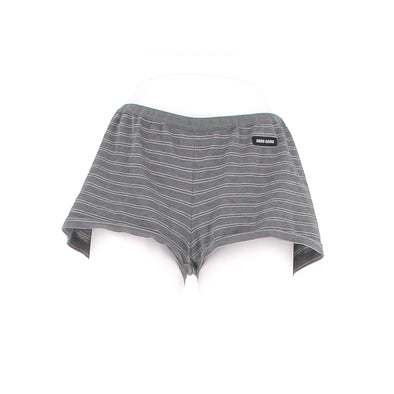 Short rayé gris