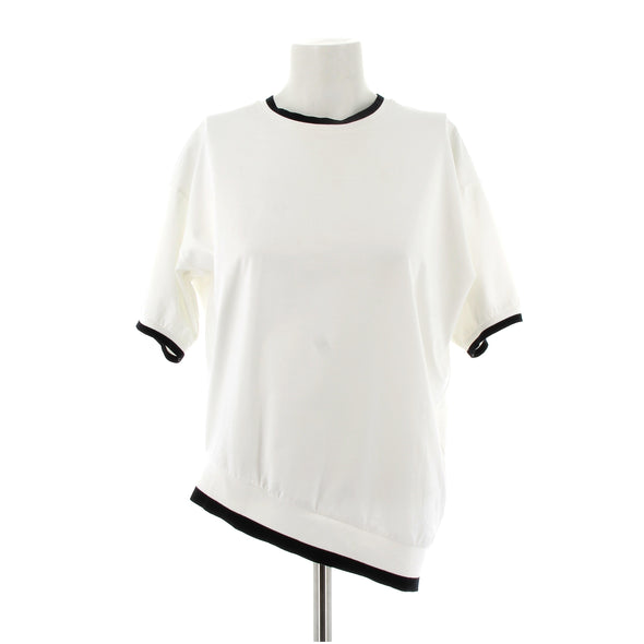 T-shirt blanc asymétrique