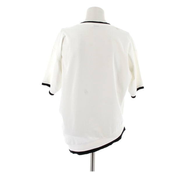 T-shirt blanc asymétrique