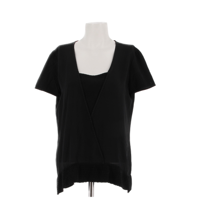 Tee-shirt en soie noir