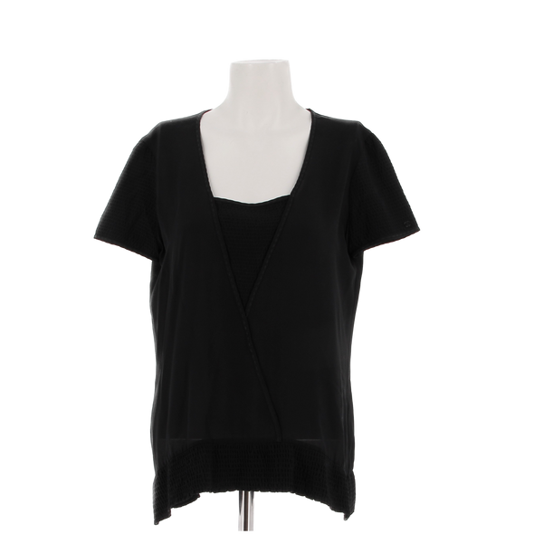 Tee-shirt en soie noir