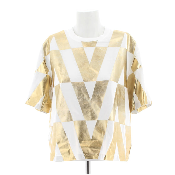 T-shirt oversize doré