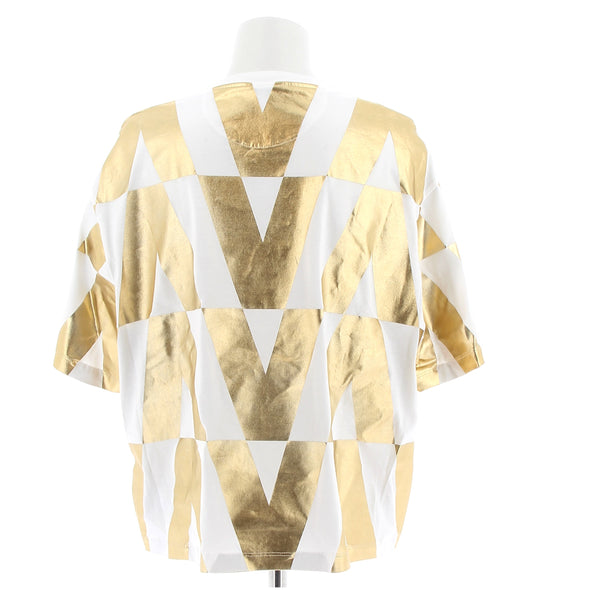 T-shirt oversize doré