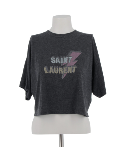 T-shirt noir à inscription