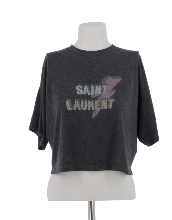 T-shirt noir à inscription