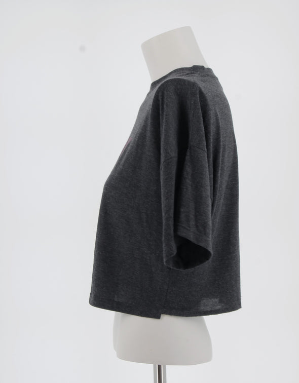 T-shirt noir à inscription