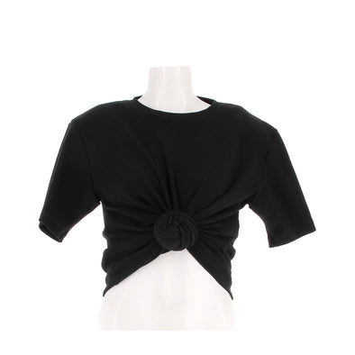 Tee-shirt crop noir