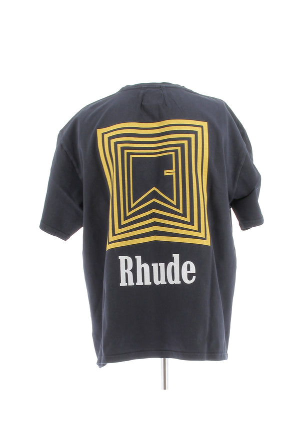 Tee-shirt gris foncé à motif