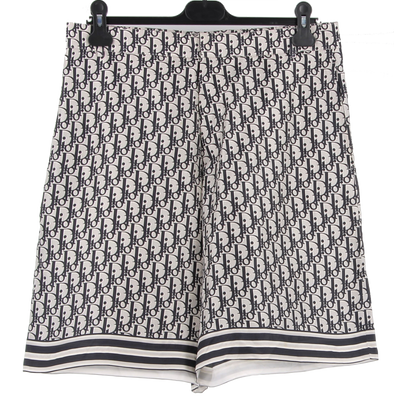 Short à motif Oblique en soie