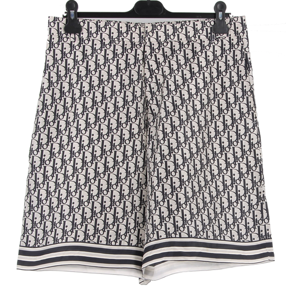 Short à motif Oblique en soie