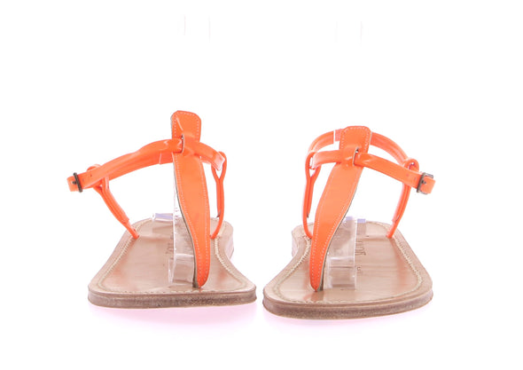 Tongs orange fluo