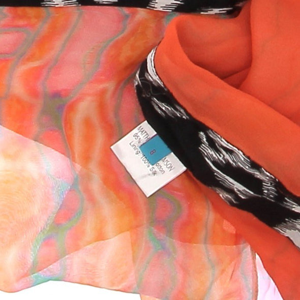 Tunique orange en soie